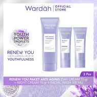 Wardah Renew You Paket Facial Wash + Day Night Cream 15 gr