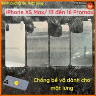 Back tempered glass for iPhone 16 15 14 13 12 8 7 Promax Pro Max PM Plus Mini/ X Xs Max (Not full ba