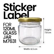 15 Pcs Label Sticker For 120ML Regular Glass Jar M7631 | Chili Garlic | Chicken Pastil | Atsara