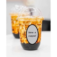 16oz/18oz/20oz/22oz Bubble tea cup / boba cup / capsule cup (with dome lid)  (+-100pcs)