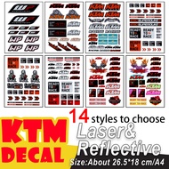 Reflective WP Sticker Shocker Damper Decal For Duke KTM 200/390/690/990/1090/1190/1290