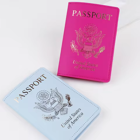 Passport Holder for Women and Men, Premium PU Leather Travel Passport Wallet Passport Cover