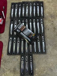 Alphard Vellfire 豐田汽車車通用未使用的 Silk Blaze 豐田汽車外門把手套 10 件組（帶鑰匙孔，帶/不帶智能鑰匙孔，各 5 個）電鍍可立即發貨貨架 2F-M-3