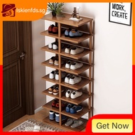 [in stock] Long24/48Wide25cm Simple Doorway Small Narrow Storage Shoe Rack Space-Saving Entryway Ren