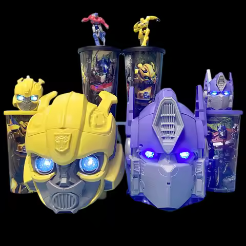 Transformers Rise of The Beasts Anime Movie Optimus Prime Topper Cup Figuine Popcorn Bucket Cinema C