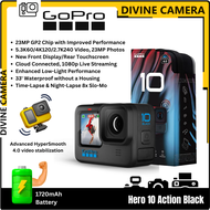 GoPro Hero 10 Black Action Camera (1 Year GoPro Malaysia Warranty)