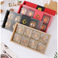 ZQ-249 (5pcs) 8 Cavity Transparent Cover Packaging Box for Mooncake Cookie Pineapple Tart