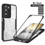 360 ° hai mặt Ốp bảo vệ cho Realme C75 c75x 5G 4G 2025 vỏ điện thoại chống rơi bảo vệ vỏ trước + vỏ