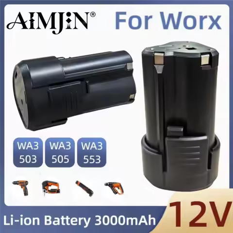 3000mAh for WORX 12V WA3505 WX128 WU132 WX540 WROX WU130 Electric Tool Battery