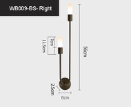 โคมไฟแบ็คดรอปเป่าลม LED ในข้างเตียงทันสมัย55ซม. G9 5W AC110-240V เรียบง่ายไฟติดผนังสำหรับห้องนั่งเล่