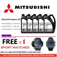 FREE GIFT (SPORT WATCH) 5W40 Fully , 10W40 Semi , 5W30 Semi , Mitsubishi Engine Oil Synthetic 4 Liter