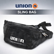 UNION76 Sling Bag 76-695 Waist Pouch Body Bag Water-Resistant Stylish Camouflage Black Camouflage