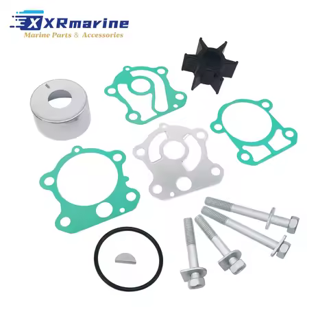 Water Pump Impeller Service Parts Kit Compatible with Yamaha Outboard 2-Stroke 60HP 70HP 75HP 80HP 8