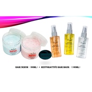 [3C] HAIR SERUM (60ML) + RESTORACTIVE HAIR MASK (160ML)