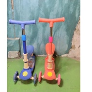 Scooter Motif Cartoon Image Children 3 Wheels O / Scooter Stand Sitting Girls Boys / Toys Girls Boys Girls Pay On The Spot ETT