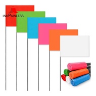 120Pack 6 Color Marking Flags, 15 X 4 X 5 Inch Marker Flags for Lawn, Landscape Flgs, Irrigation Fla