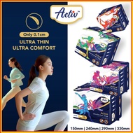 Best Quality Sanitary Pad Women Tuala Wanita - Activ Active Ultra-Thin Pad with Moisture 15cm, 24cm,