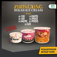 Cup Kertas Aiskrim Paper Cup Icecream Tiada Penutup Brand ZHONG GXING (BOX)