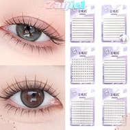 ZAIJIEEE Bottom Lash Clusters, Makeup Tools DIY Lash Extension Air Lower Eyelashes, Black 6mm Manga 