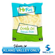 HyFun Crinkle Cut French Fries 1KG per packet San and Son Frozen San&Son