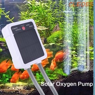 CLEOES Solar Oxygen Pump, USB Rechargeable Ultra Silent Portable Aerator, Oxygen Booster Automatic W