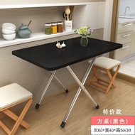 Folding Table Household Dining Table Rental House Rental Dining Small Table Dormitory Outdoor Portable Stall Simple Eigh