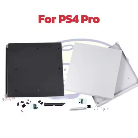 Upper Bottom Housing Case Shell Black White Full Housing case For PS4 Pro Console full shell case wi