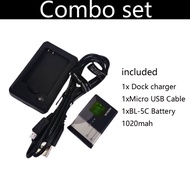 Combo Set Nokia BL-4C/BL-5C/6C/Neffos N105 NBL-58A0800 Charging Battery Dock charger Adapter
