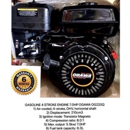 OGAWA Gasoline 7HP Petrol Engine 19mm Key Type / Thread Type 7HP Engine 212cc 6 Month Warranty