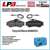 [Front Brake Pad] Peugeot / Citreon 1611335080 LPB Premium Semi Metallic Euro Standard