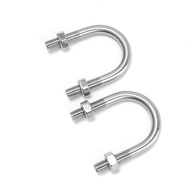 ⚡U-Shaped Bolt 304/316 Stainless Steel U-Shaped Screw Clamp Pipe Clamp Pipe Clamp Riding Fixture Buc