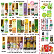 50 + Genuine Thai Oil Sample (green herb, Ginger, Siang Pure, Otto Flavored Oil) Nasal Inhaler Of All Kinds