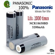 Panasonic NCR18650BD 3200mAh 3.7V 18650 Rechargeable 100% NCR18650BD 3.7v 18650 li ion battery Flat