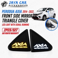 PERODUA AXIA 2014 - 2022  FRONT MIRROR COVER DYNAMIC LED WITH SIGNAL RUNNING AXIA ACCESSORIES