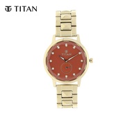 Titan Orange Dial Women's Watch 95037YM01
