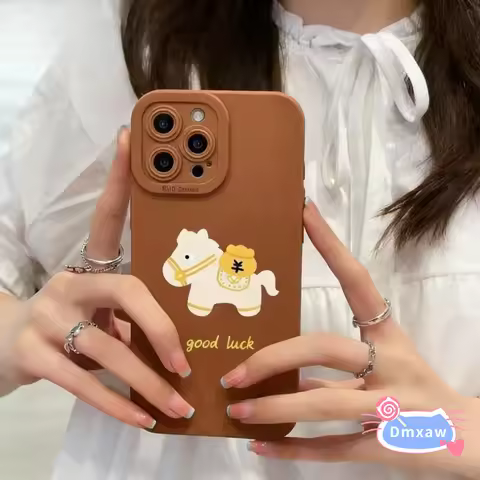New Year Cute Horse Phone Case For OPPO R17 R15 Pro R11s Plus F31 F11 F9 Pro F7 F1S Find X2 Pro Lite