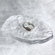 【 日本直送 名牌中古包 】GUCCI 古馳 雙G 925銀 戒指 銀色 SILVER925 21號 古董 ixcu5n