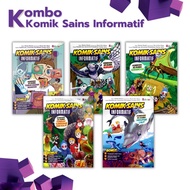 KOMBO: Komik Sains Informatif, buku kanak-kanak, hidupan laut, burung, serangga, kulat, tubuh badan 