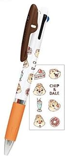 Kamio Japan Chip &amp; Dale Jetstream 301639 3-Color Ballpoint Pen, 0.5mm, Sweets