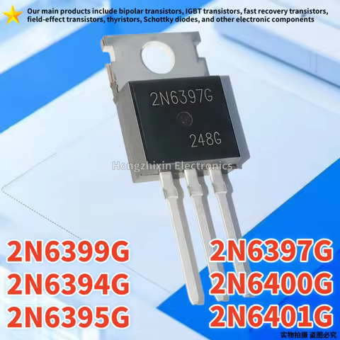 ,2N6394G,2N6394,2N6395G,2N6395,2N6397G,2N6397,2N6399G,2N6399,2N6400G,2N6400,2N6401G,2N6401,TO-220,tr