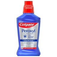 Colgate Peroxyl Antiseptic Mouthwash and Mouth Sore Rinse, 1.5% Hydrogen Peroxide, Mild Mint - 500ml