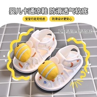 Baby Baotou Sandals Summer Cartoon Soft-Soled Cloth Shoes 6-8-12 Months Male Female Baby Anti-Slip B