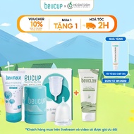 Combo BeUcup menstrual cup + 1 tube of BeUclay green tea clay mask to brighten skin and tighten pore