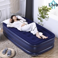 Inflatable Bed High-Grade Double-Layer Thickened Air Cushion Single Person Air Cushion Bed Outdoor Foldable Air Bed Household Double Bean Bag