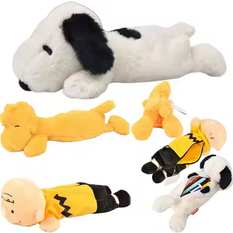 Snoopy Kawaii Pencil Bag Makeup Organizer Storage Pouch Cartoon Dog Plush Multifunctional Anime Cosm
