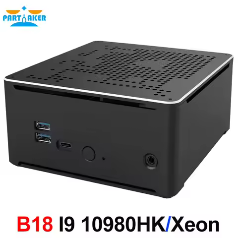 Newest Mini PC Intel Xeon E-2176M E-2186M 6-Core 2x DDR4 2x M.2 PCIe 1x 2.5" SATA UHD Graphics 630 G