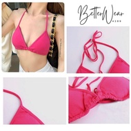 A164 Tie-Neck Bra Bikini Free Size Recommended Bust 28-34 Inches