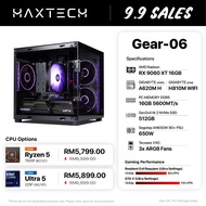 Gear-06 - Radeon RX 9060 XT 16GB Gaming PC | Ryzen 5 7500F / Ultra 5 225F (16GB RAM / 512GB SSD) | 3