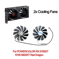 Cooling Fans for POWERCOLOR RX 5700XT 5700 5600XT Red Dragon
