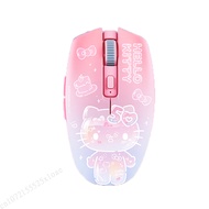 [Fpym] Razer Sanrio Hello Kitty 50th ครบรอบปีที่จำกัดเมาส์ไร้สายสีชมพูโหมดคู่ความเร็วสูง2.4GHz ไร้สา